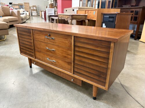 LANE Vintage Mid-Century Modern Cedar Lined Blanket Chest with Felted Lower Drawer