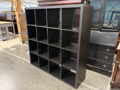 IKEA Kallax Black 16 Cubby Bookcase