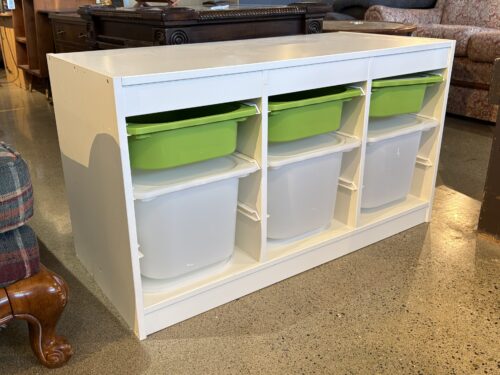 IKEA Trofast 6-Tote Storage Shelf - White & Green