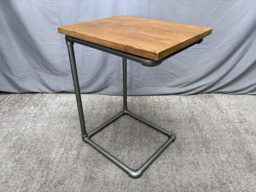 WEST ELM Pipe & Mango Wood Top Side Table