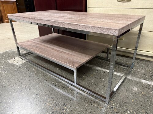STEVE SILVER Lucia Dark Driftwood Grey Cocktail Table