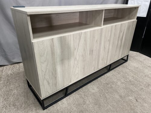 WALKER EDISON Industrial Angled Door Birch Sideboard