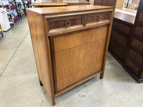 BASIC-WITZ Vintage 70's Tallboy 5 Drawer Dresser