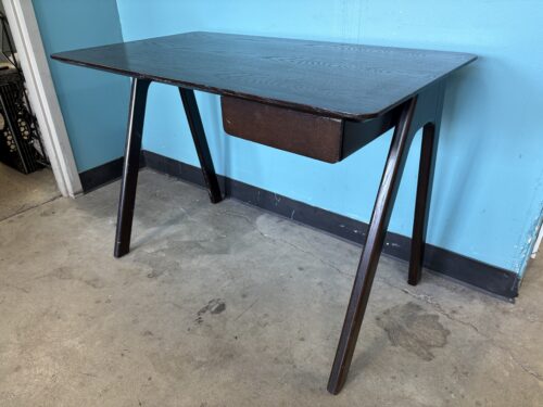 BLU DOT Modern Espresso Finished Writing Desk with Drawer