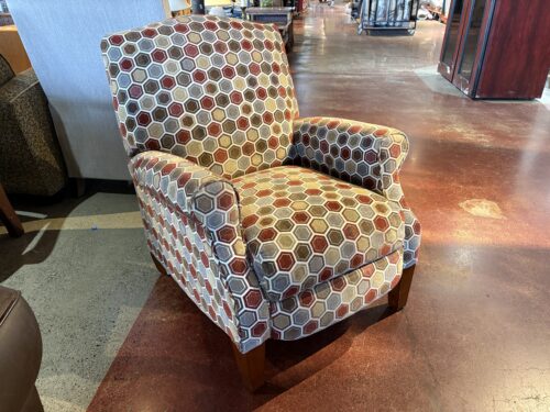 Hexagon Pattern Pushback Recliner
