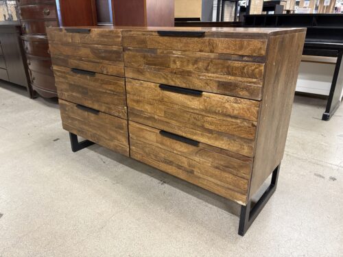 PIER 1 Pierce Rustic Wood 6-Drawer Low Dresser