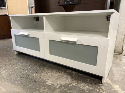 IKEA Brimes White 2-Drawer TV Stand
