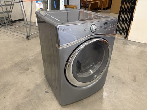 WHIRLPOOL Grey Front Load Duet Steam Electric Dryer with Advanced Moisture Sensing Model #WED94HEAC1