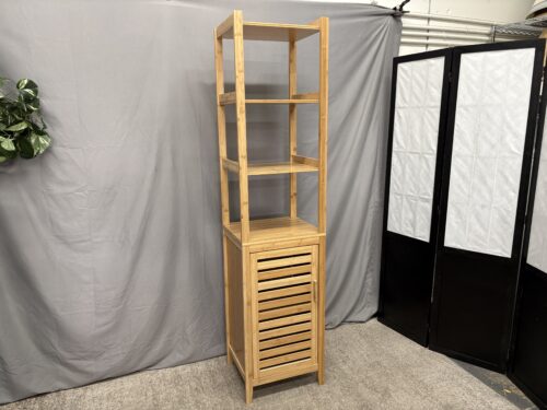 Bamboo 5-Tier Tall Storage Cabinet
