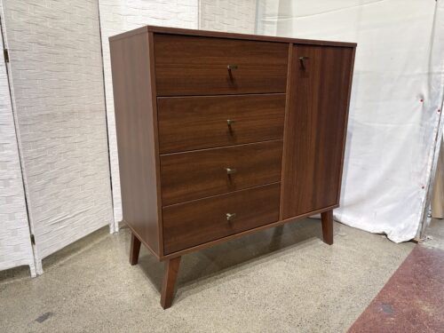 Prepac Milo MCM Cherry 4-Drawer Sideboard