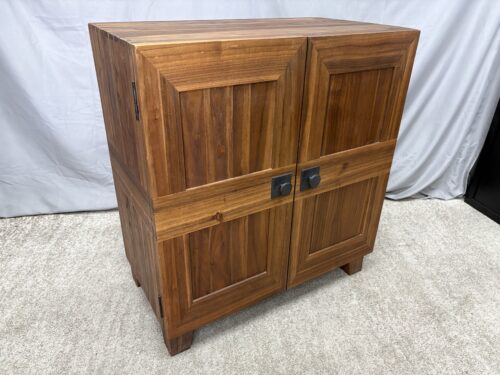 Solid Wood Paneled Side Cabinet