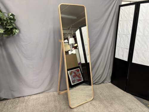 IKEA Ikornnes Ash Wooden Floor Mirror