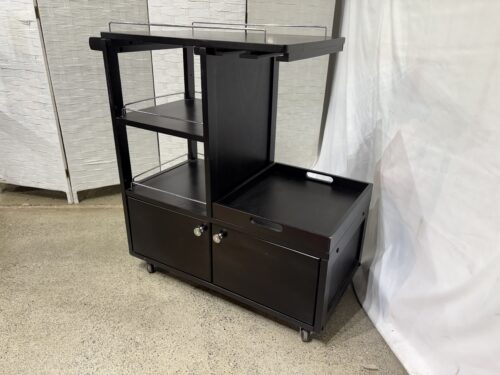 Winsome Galen Rolling Serving Bar Cart in Deep Espresso Finish