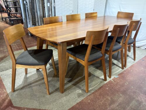 GLOBAL HOME 9Pc. Dining Set w/ Upholstered Seats