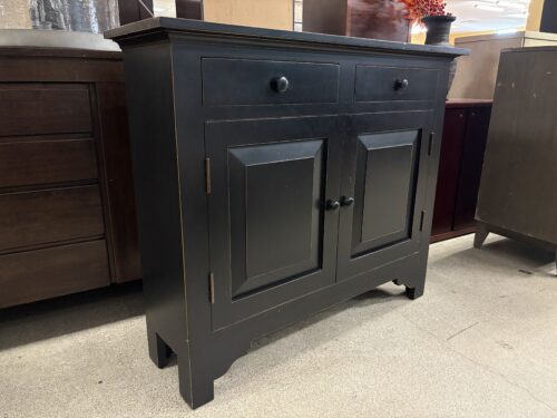 CRATE & BARREL Black Farmhouse Style Console Cabinet