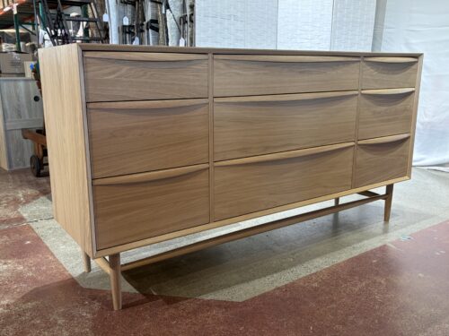NEW! ARTICLE Lenia 9-Drawer Triple Dresser - White Oak