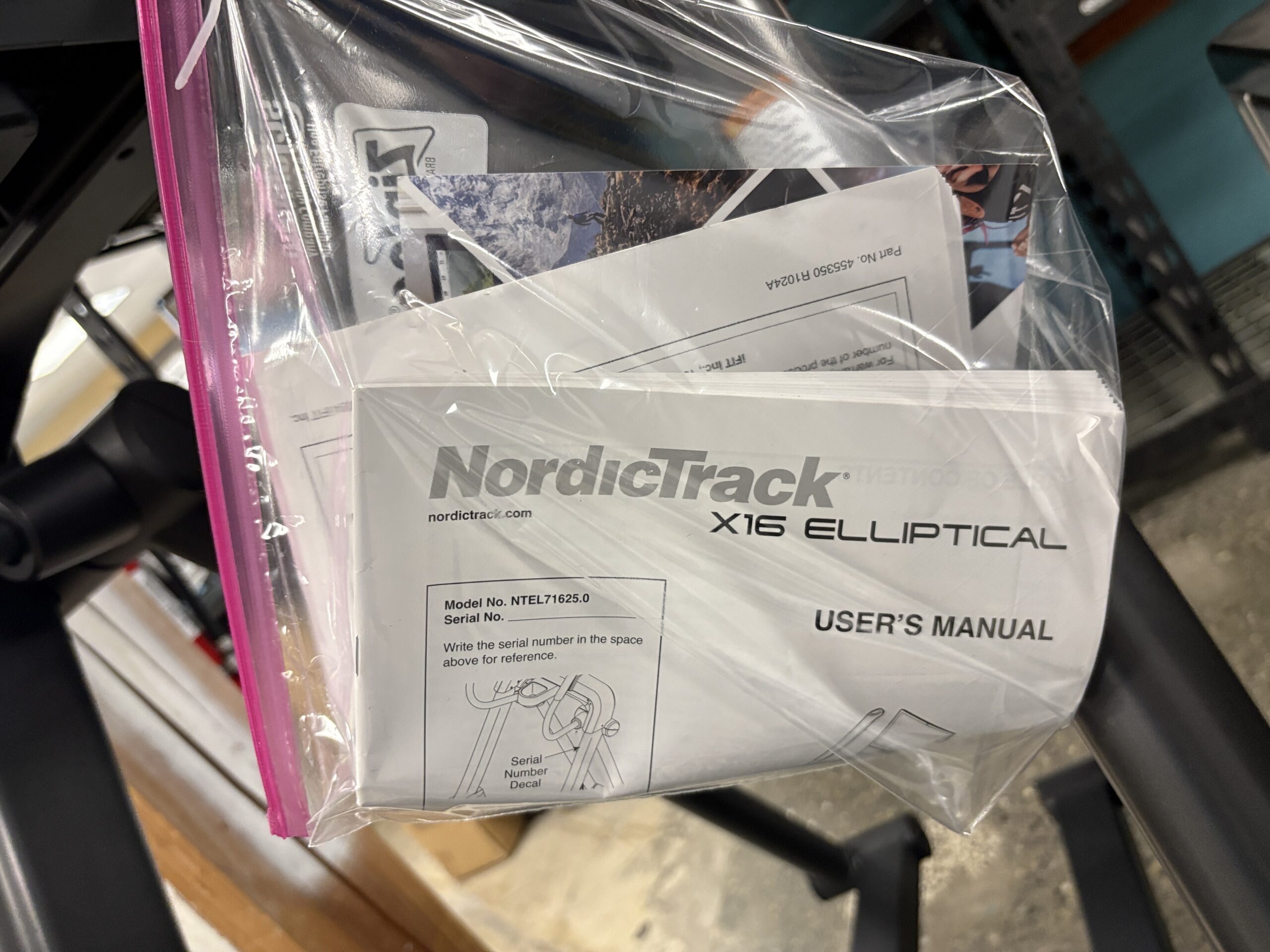 NORDICTRAK X16 Elliptical Model # NTEL71625