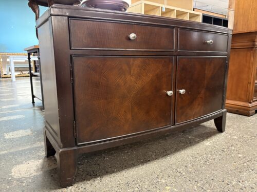 Dark Wood Traditional 2-Door Low Sideboard