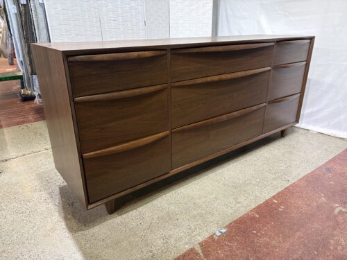 ARTICLE Lenia Mid-Century Modern 9-Drawer Dresser in Brown