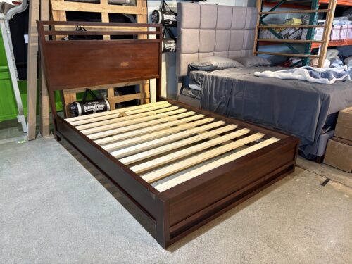 Traditional Full-Size Bed Frame in Brown