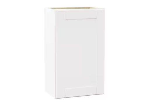 NEW! HAMPTON BAY Shaker 18"x30" Wall Cabinet - Satin White Model # KW1830-SSW