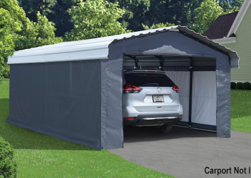 NEW! ARROW 12x20x7 Carport Enclosure Kit