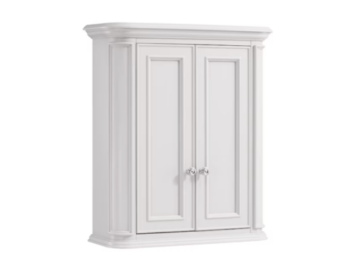 NEW! ALLEN + ROTH Wrightsville Soft Close Bathroom Wall Cabinet - Swan White Model # 1116WC-26-201