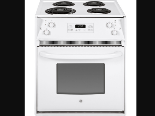 NEW! GE 27" Drop-In Electric Range - White on White Model # JM250DTWW