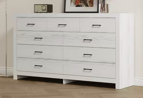NEW! FUFU&GAGA Off-White 63" Standard Dresser Model # 6806156