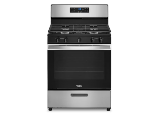 NEW! WHIRLPOOL 5-Burner Freestanding Gas Range - Stainless Steel Model # WFG505MOMS