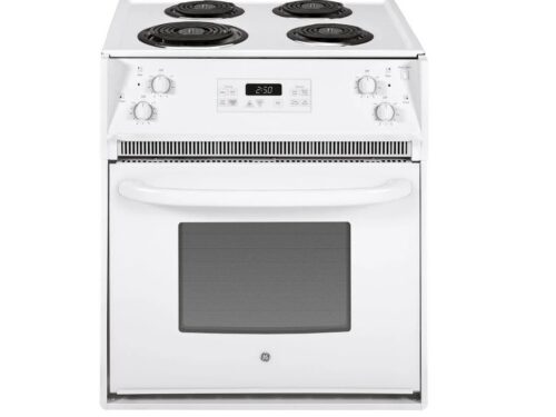 NEW! GE 27" Drop-In Electric Range - White on White Model # JM250DTWW