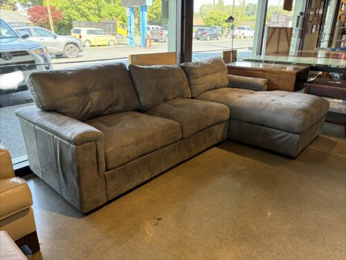 Comfy Grey 2Pc. Sectional w/ Chaise