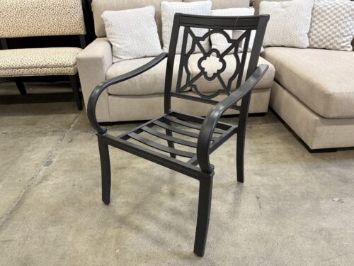 MACY'S St Croix Outdoor Dining Chair with Rust-Proof Cast Aluminum Frame