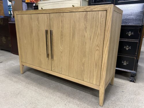 RESTORATION HARDWARE French Contemporary 2-Door Sideboard in Light Oak/Champagne