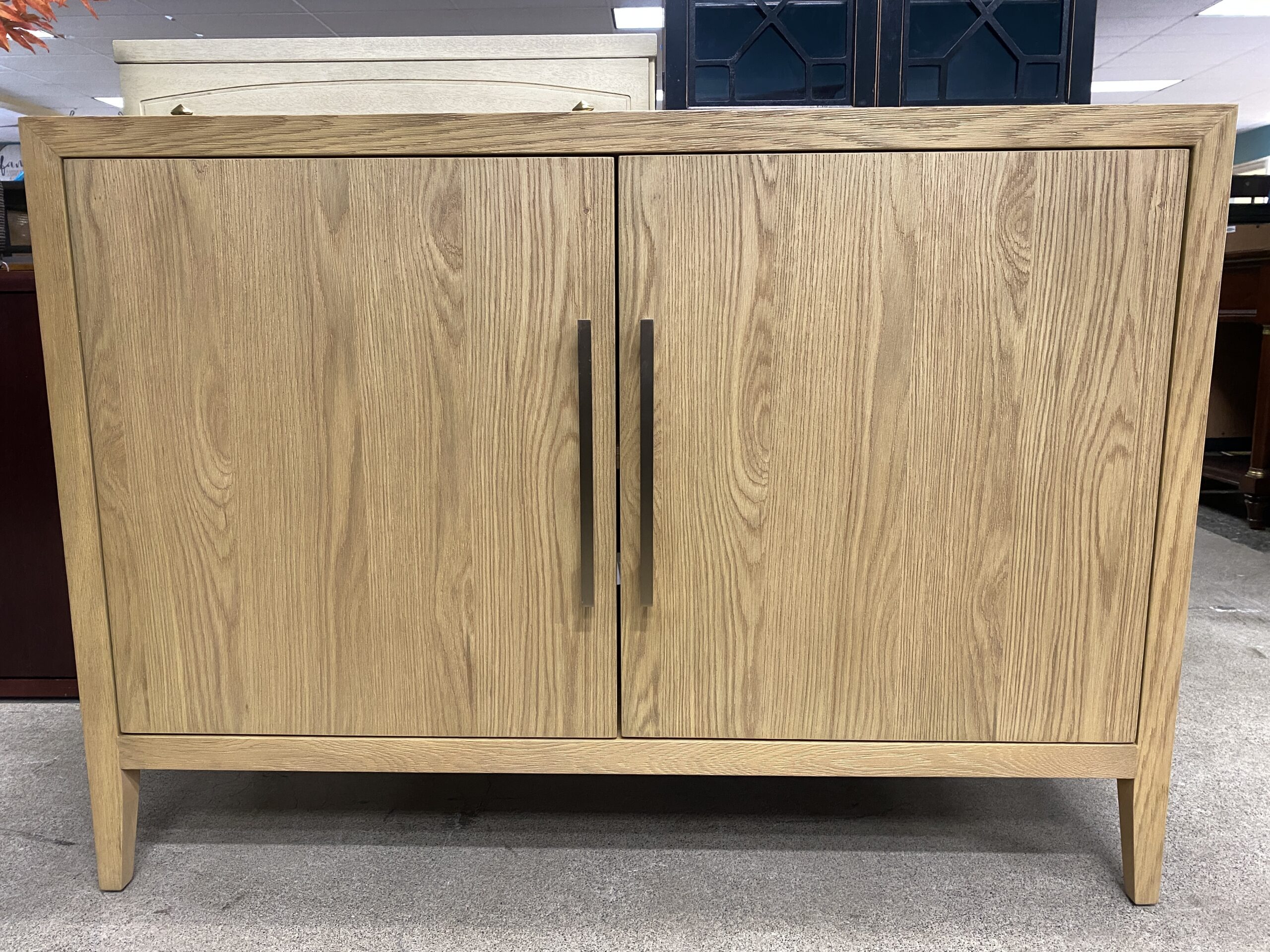RESTORATION HARDWARE French Contemporary 2-Door Sideboard in Light Oak/Champagne