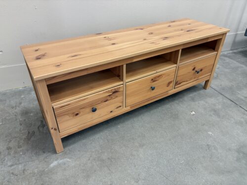 IKEA Hemnes Knotty Pine 3 Drawer Media Stand
