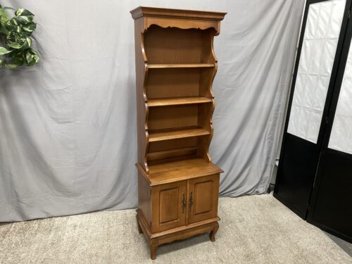 Vintage Wooden 6-Tier Display Cabinet