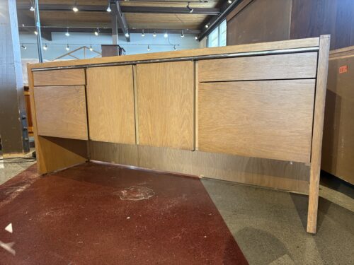 KIMBALL Vintage Solid Oak Credenza