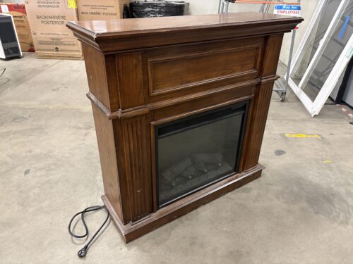TWIN STAR Dark Finish Electric Fireplace