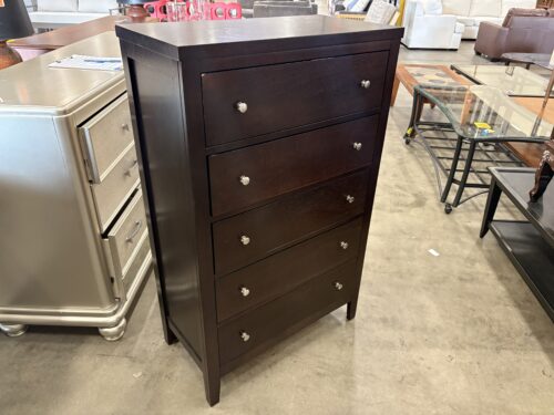 COASTER Dark Cherry Finish 5 Drawer Dresser