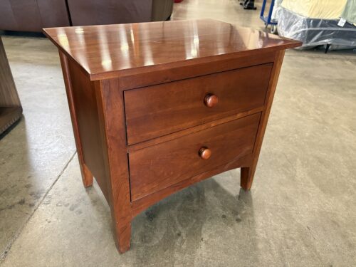 ETHAN ALLEN Mahogany Finish 2 Drawer Nightstand