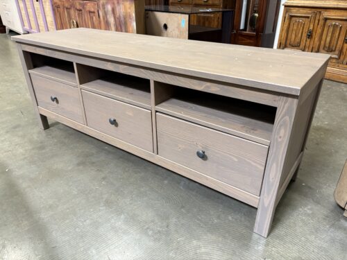 Contemporary Grey Wash 3 Drawer Media Stand
