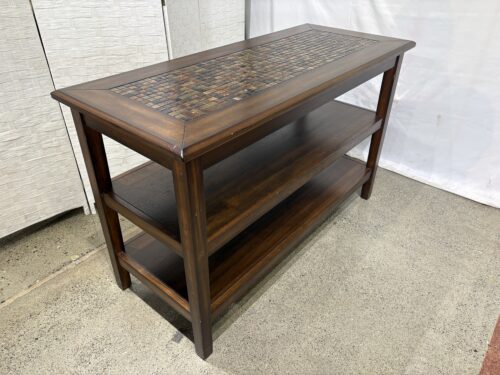 JOFRAN Baroque Console Table with Mosaic Inlay