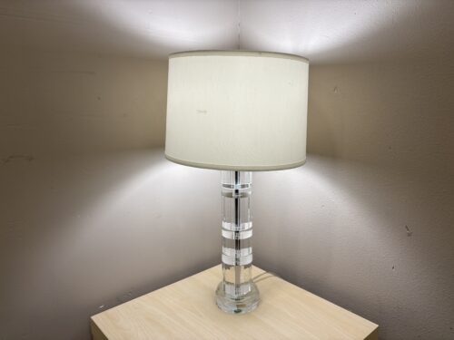 Modern Clear Acrylic Lucite Table Lamp