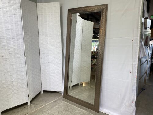 Muted Metallic Frame Floor Length Mirror