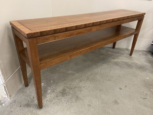 LA-Z-BOY Premise Sofa Console Table in Mixed Wood Finish