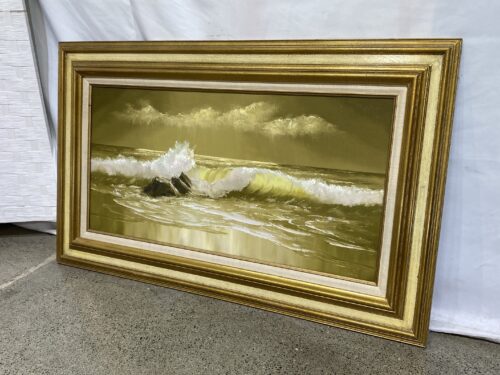 Golden Ocean Original Oil Painting by Delia