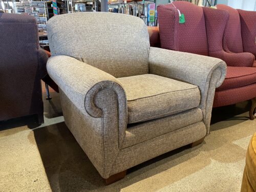 LA-Z-BOY Grey Rolled Arm Armchair