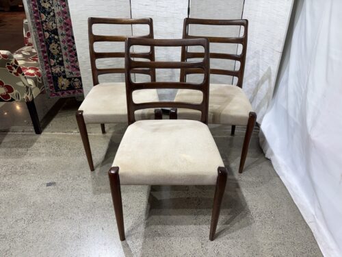 D-SCAN Vintage Mid-Century Modern Rosewood Side Chairs (Set of 3)