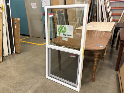 NEW! PLY GEM 55x29 White Vinyl Vertical Sliding Window